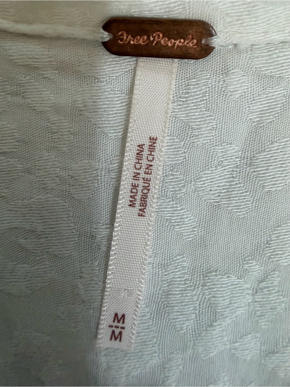 Free People White Ruched Button-Down Shirt - Picture 9 of 10